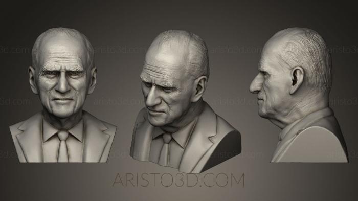 Busts and bas-reliefs of famous people (BUSTC_0502) 3D model for CNC machine